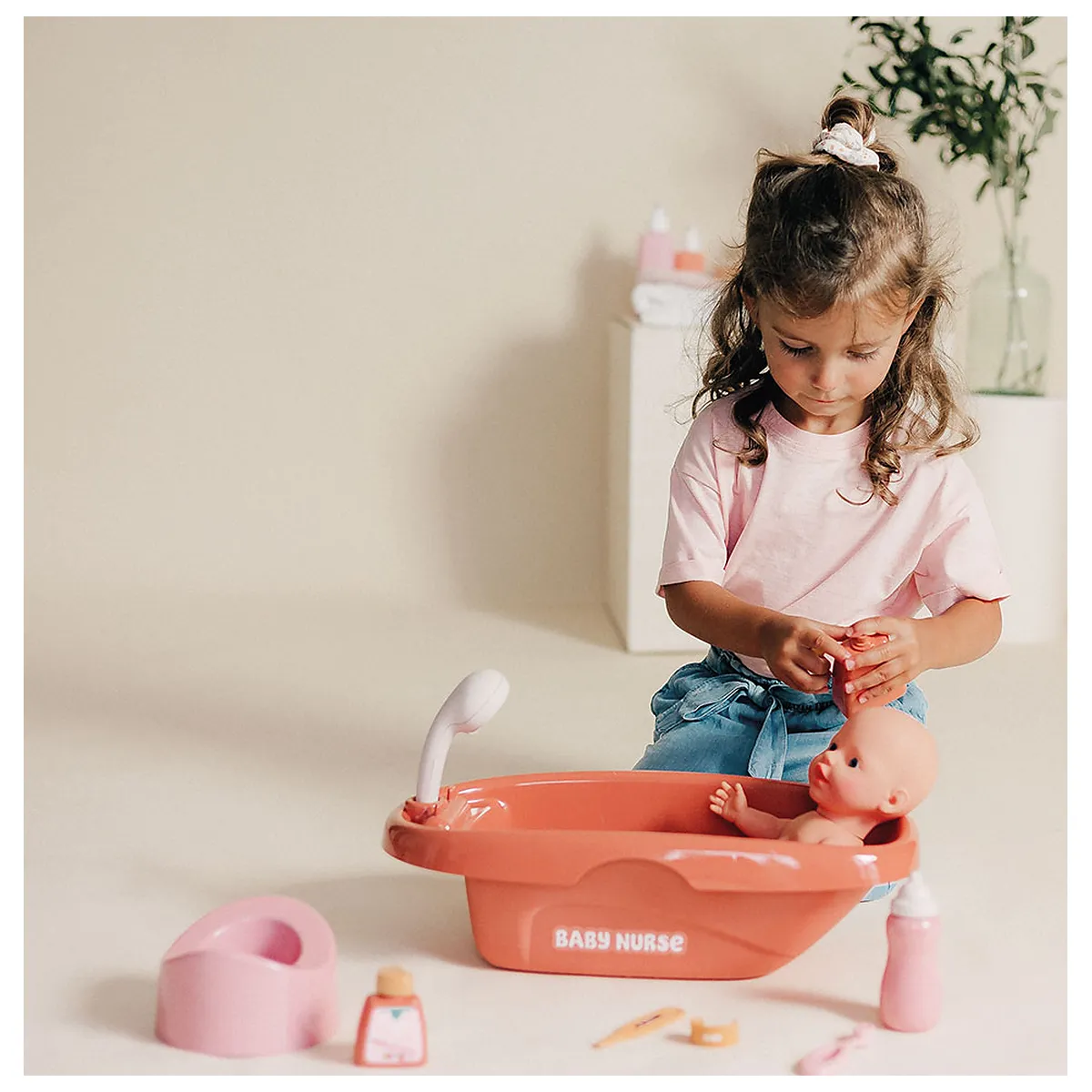 Set de baie pentru papusa Smoby Baby Nurse Bath cu 8 accesorii 3 ani [5]