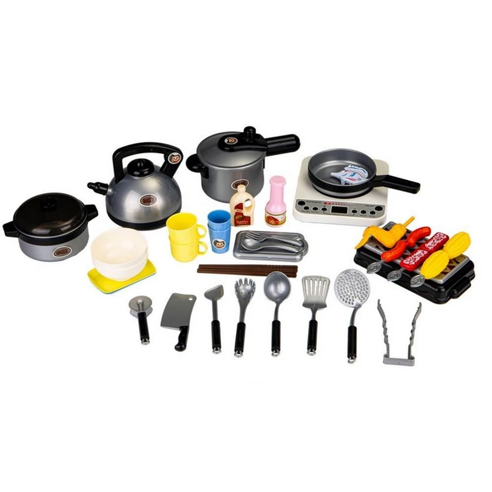 Set de barbeque cu led si sunete si 40 de elemente Ecotoys [1]