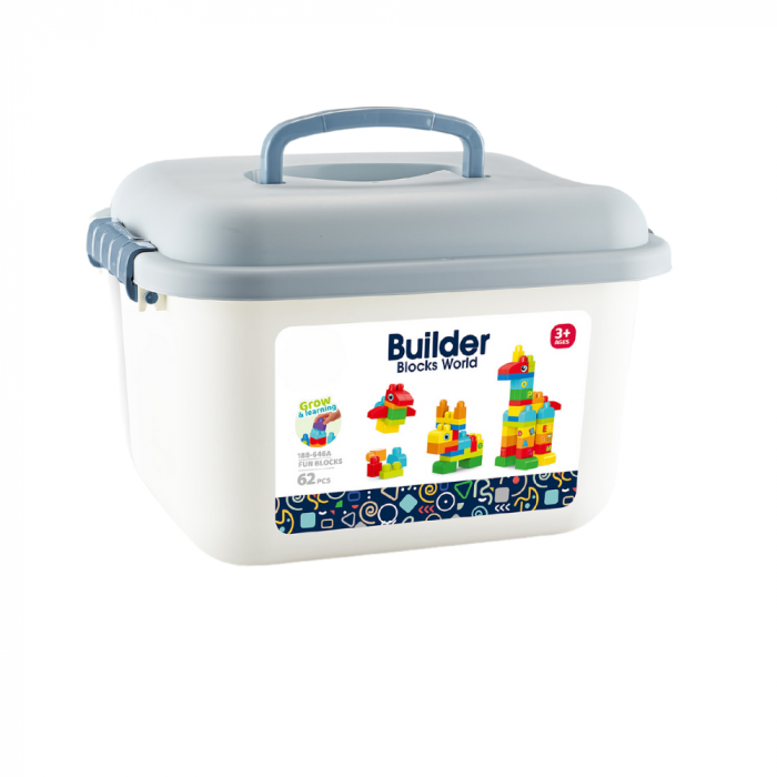Set de constructie in cutie - Animalute (62 piese) [2]
