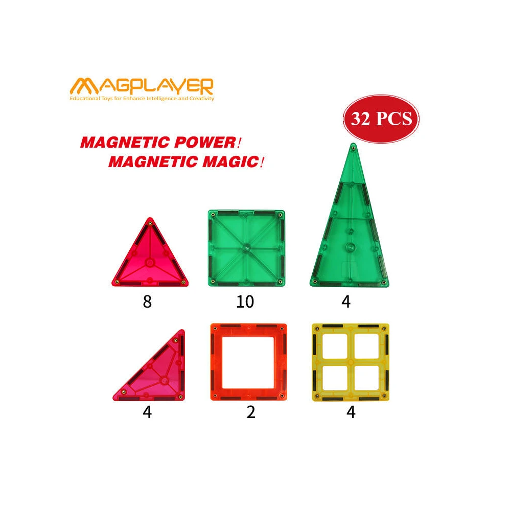 Set de constructie magnetic - 32 piese [3]