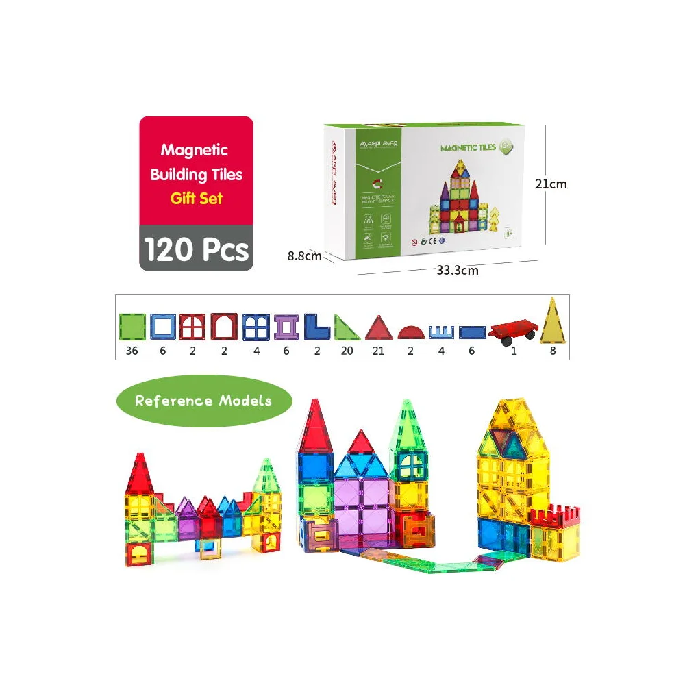Set de constructie magnetic 3D - 120 piese [3]
