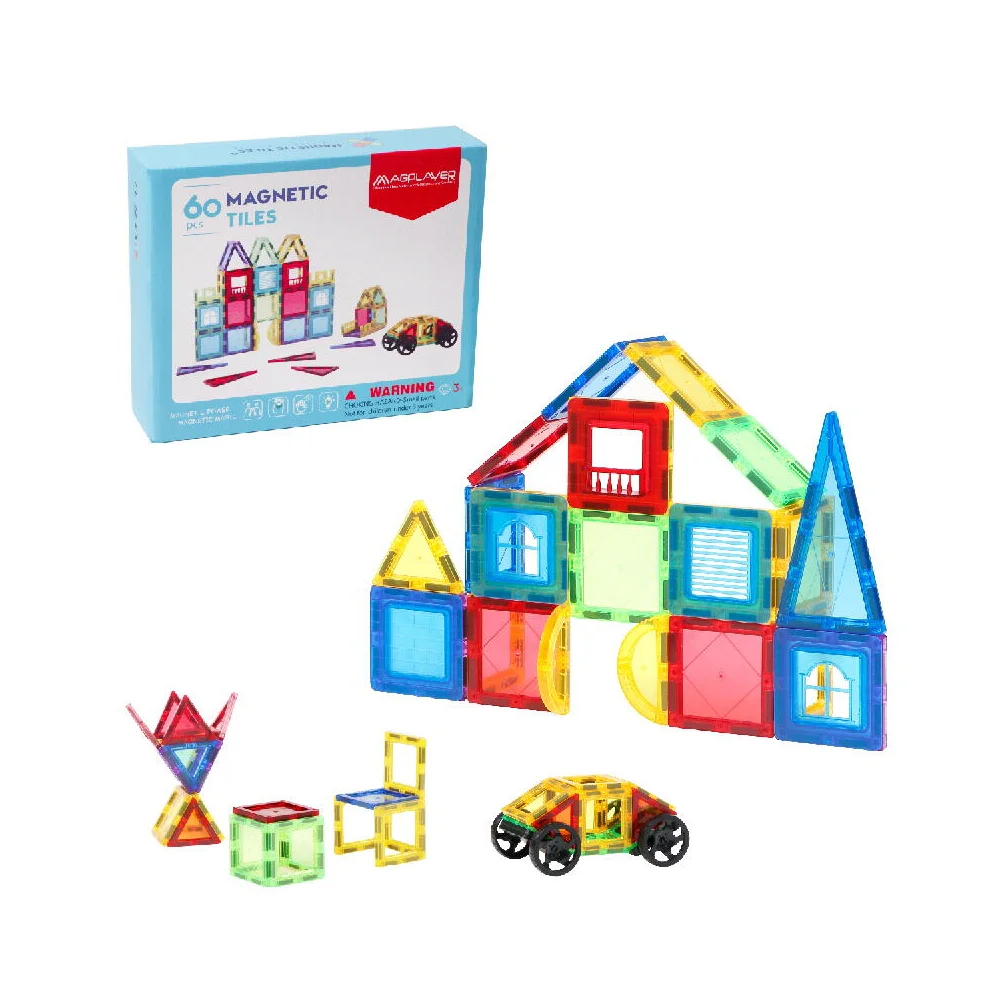 Set de constructie magnetic 3D - 60 piese [3]