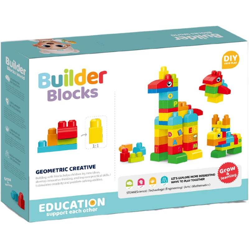 Set de constructie STEAM - Animalute (62 piese) [3]