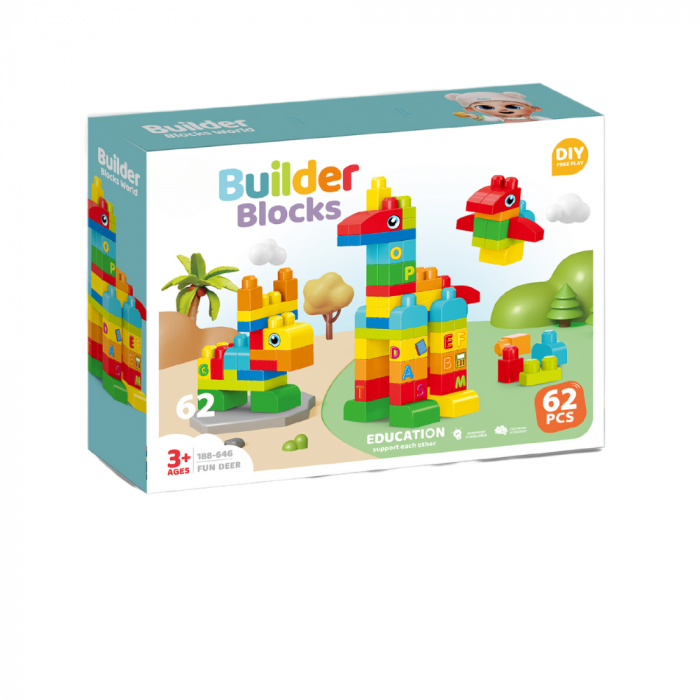 Set de constructie STEAM - Animalute (62 piese) [2]