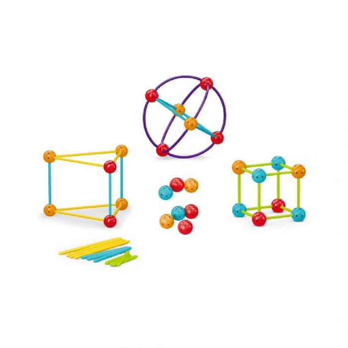Set de constructie STEAM - Forme 3D (70 piese) [2]