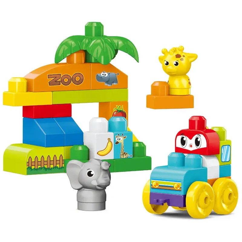 Set de constructie STEAM - Zoo distractiva (32 piese) [1]