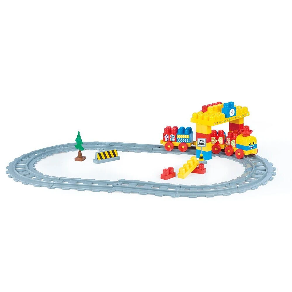 Set de constructii cu trenulet - 58 piese [5]