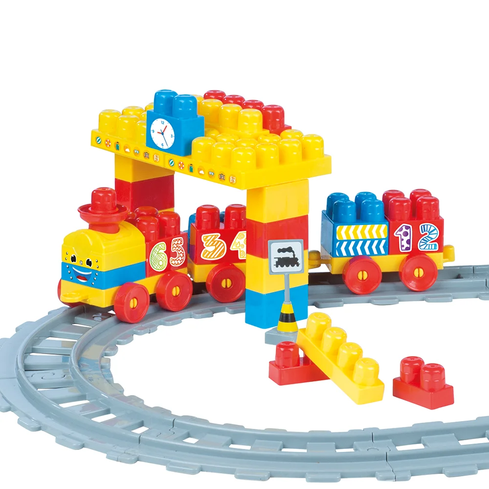 Set de constructii cu trenulet - 58 piese [3]
