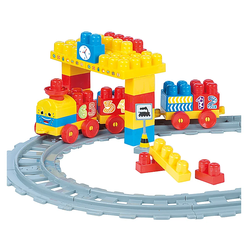 Set de constructii cu trenulet - 58 piese [2]
