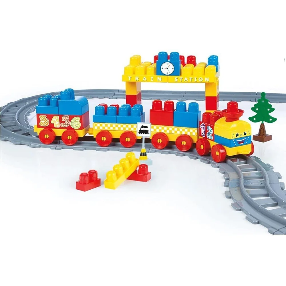 Set de constructii cu trenulet - 89 piese [2]