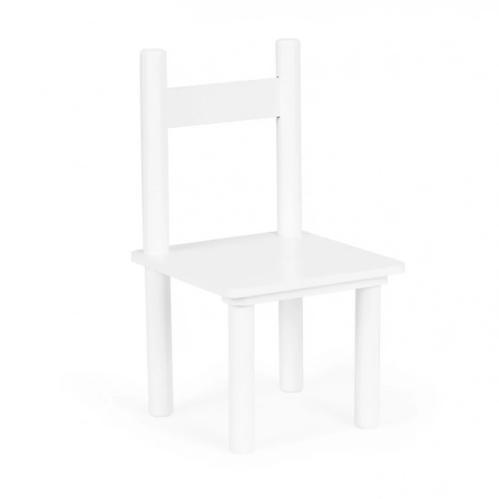 Set de masa cu doua scaune pentru copii Ecotoys - Alb [5]