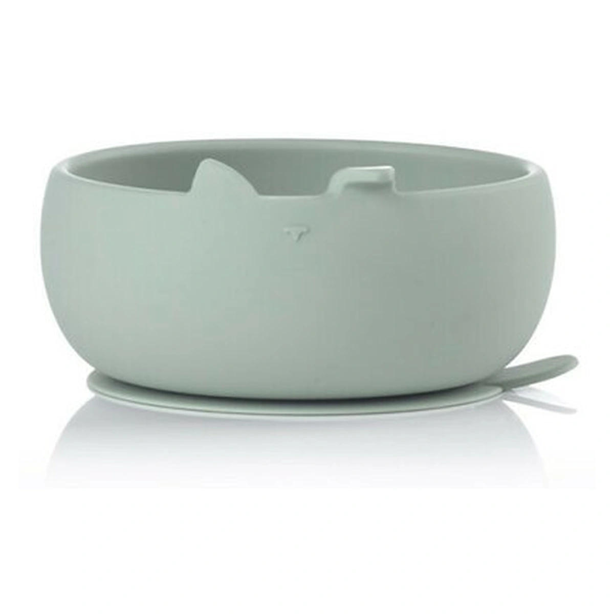 Set de masa, Jane, Din silicon, 2 piese, Cu bol si lingurita, BPA Free, Mint [2]