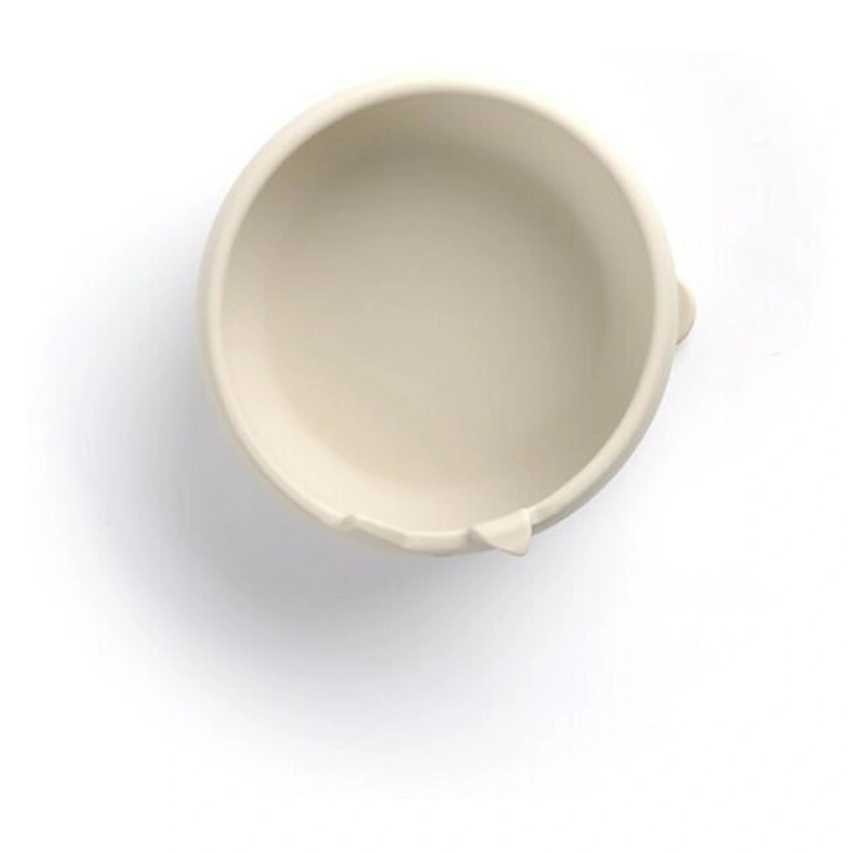 Set de masa, Jane, Din silicon, 2 piese, Cu bol si lingurita, BPA Free, Sand [3]