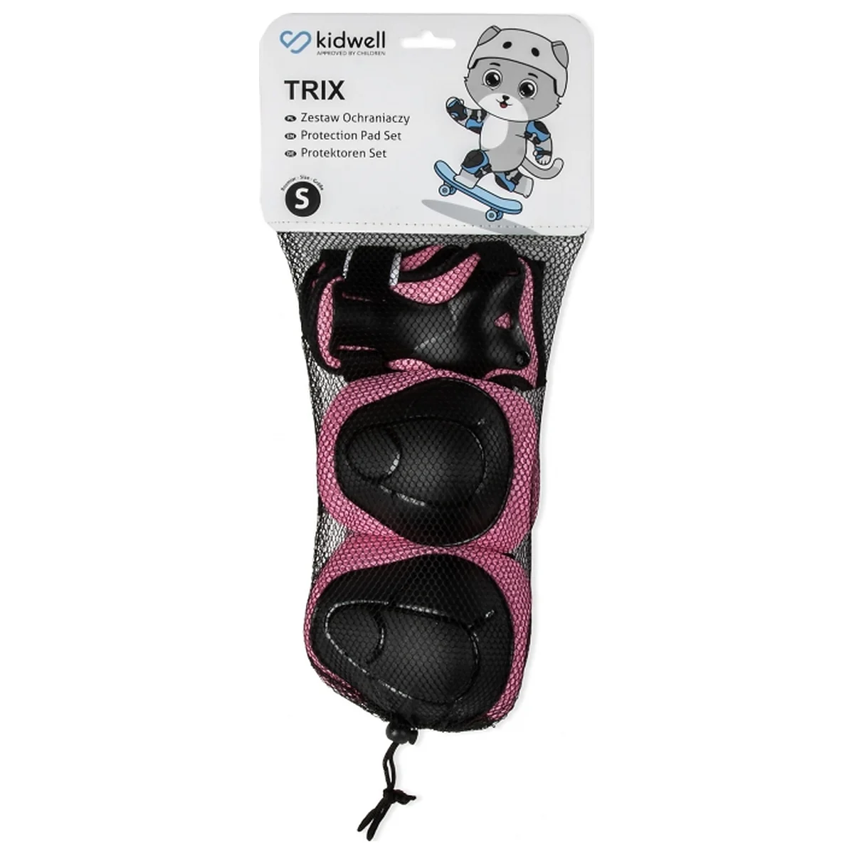 Set de protectie , cotiere si genunchiere, marimea S, Kidwell TRIX - Pink [10]