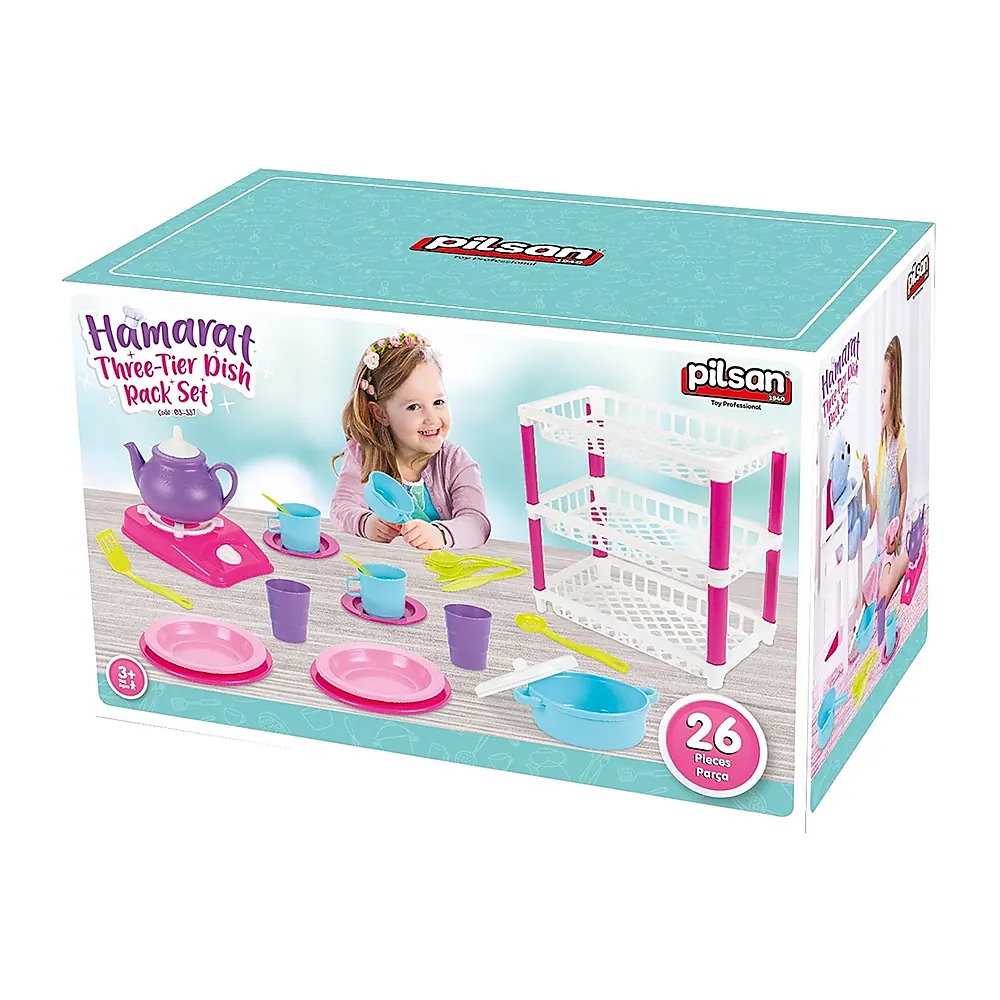 Set de servit ceaiul Pilsan Hamarat Three-Tier Dish Rack [2]