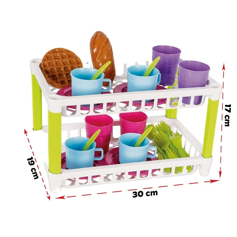 Set de servit ceaiul Pilsan Hamarat Two-Tier Tea pink [2]