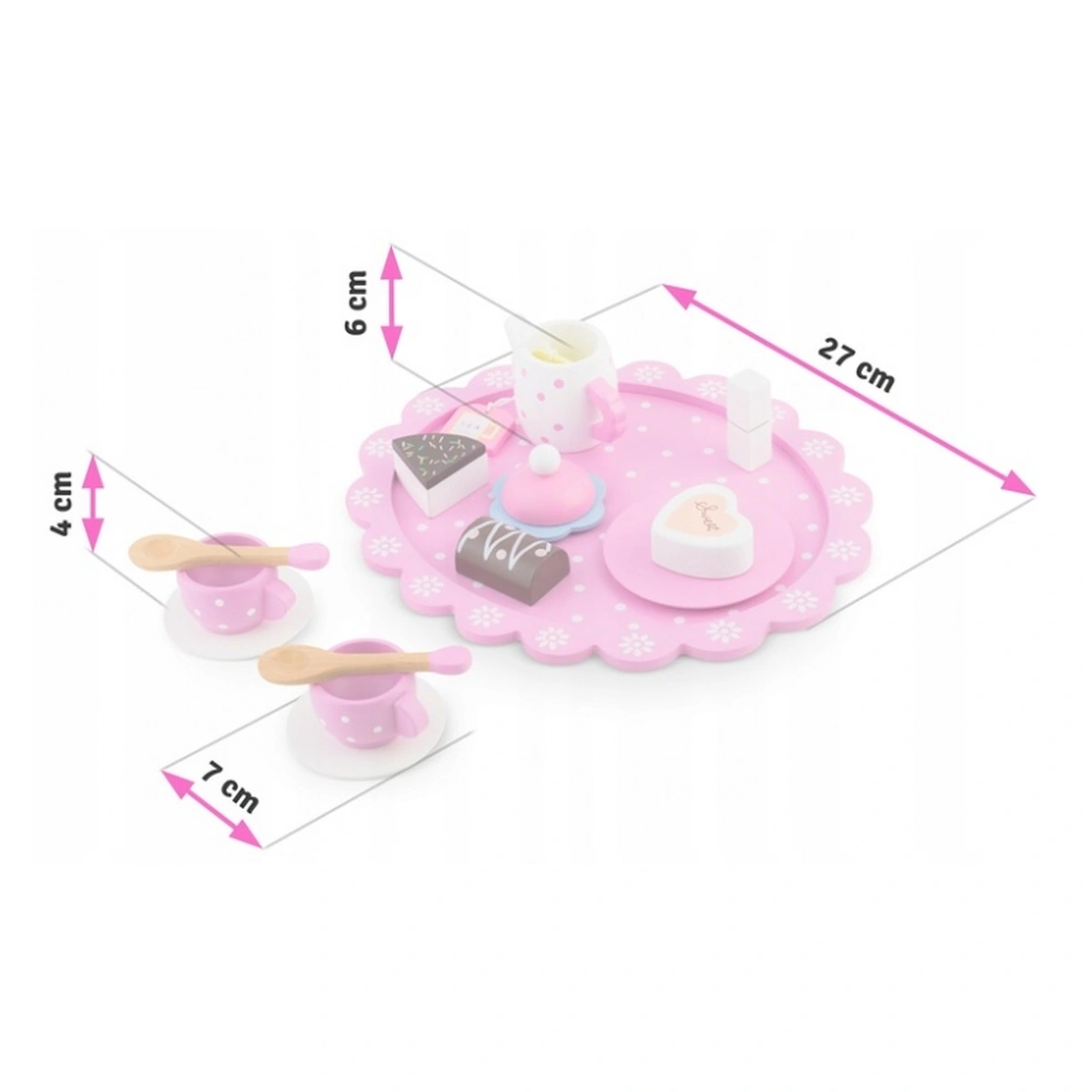 Set lemn servit ceai Ricokids copii 3 ani+ [7]