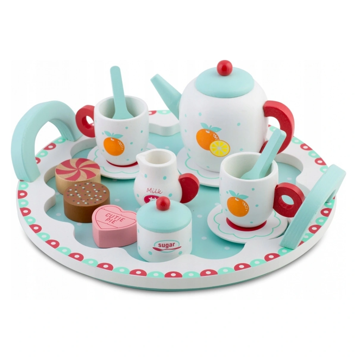 Set lemn servit ceai Ricokids Turcoaz 3 ani+ [7]