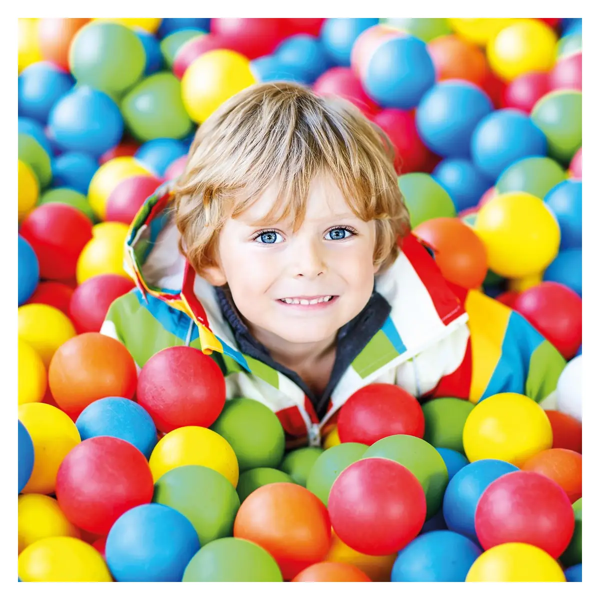 Set educativ 100 bile colorate (cutie) - 7 cm [2]