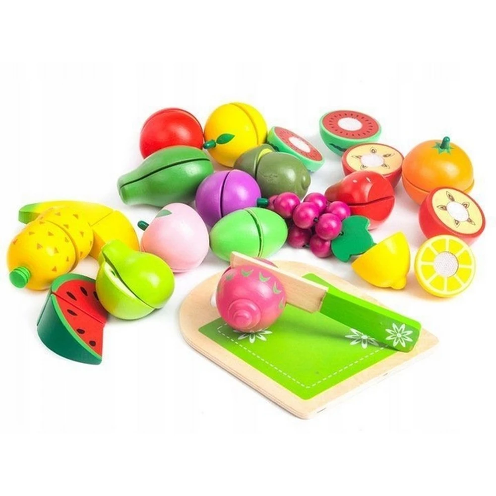 Set fructe din lemn, 20 de bucati - Ecotoys [4]