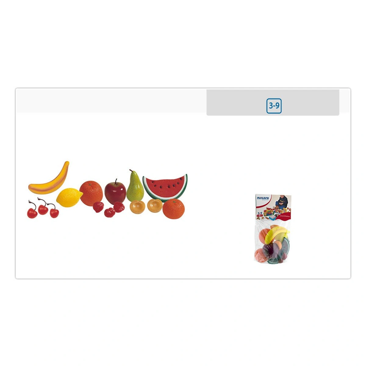 Set fructe din plastic Miniland 15 buc [2]