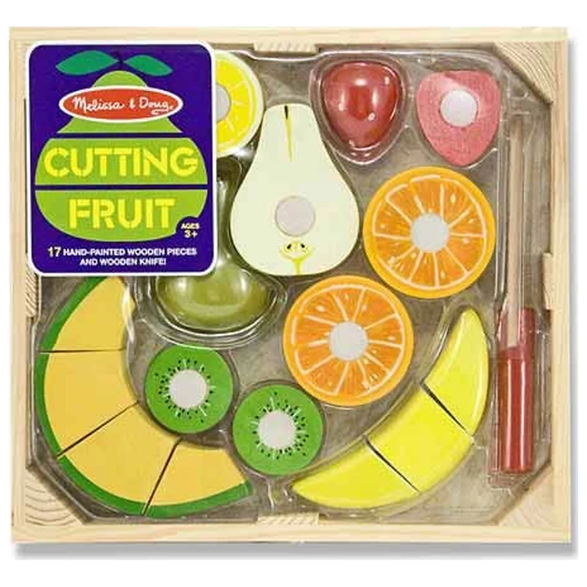 Set fructe lemn pentru taiat - Melissa & Doug [2]