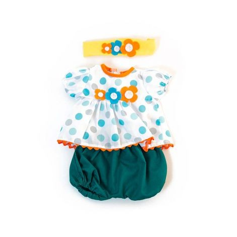 Set imbracaminte vreme calda pentru papusa fetita 38 cm Dots [1]