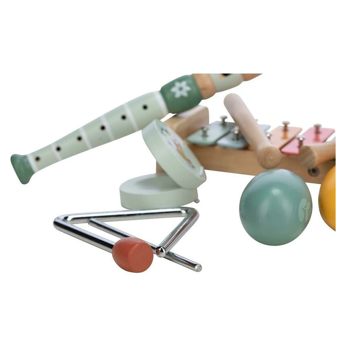 Set instrumente muzicale, Free2Play, 5 in 1, Contine xilofon, Fluier, Din lemn, Conform cu standardul european de securitate EN71/123, 3 ani+, Multicolor [3]