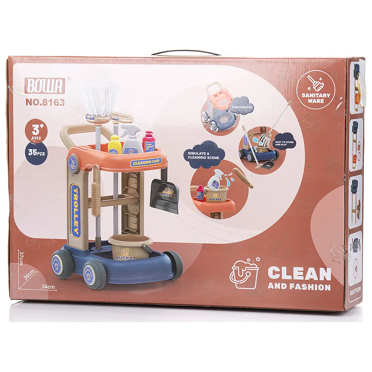 Set jucarie Chipolino Carucior pentru Curatenie cu 35 accesorii [6]