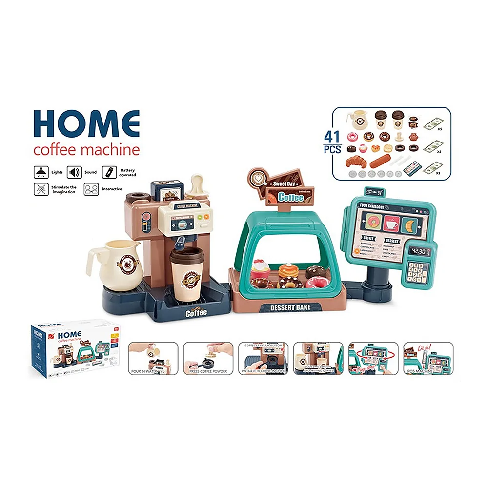Set jucarie Chipolino Coffee Machine cu lumini, sunete si 41 accesorii [6]