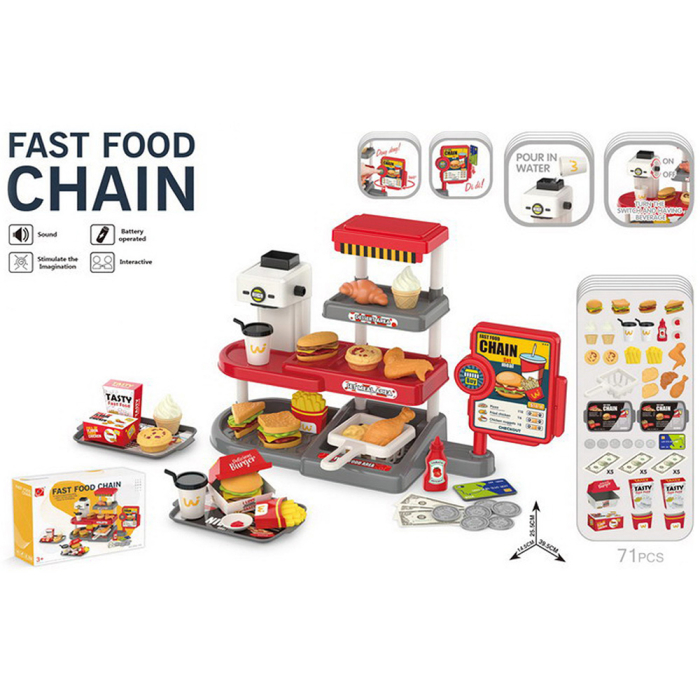 Set jucarie Chipolino Fast Food cu sunete si 71 accesorii [9]