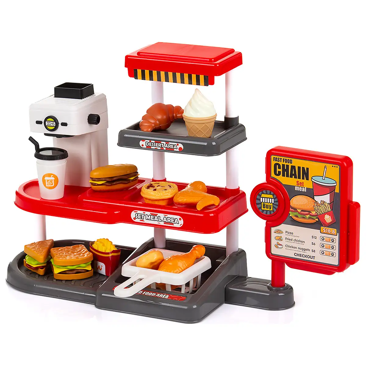 Set jucarie Chipolino Fast Food cu sunete si 71 accesorii [3]