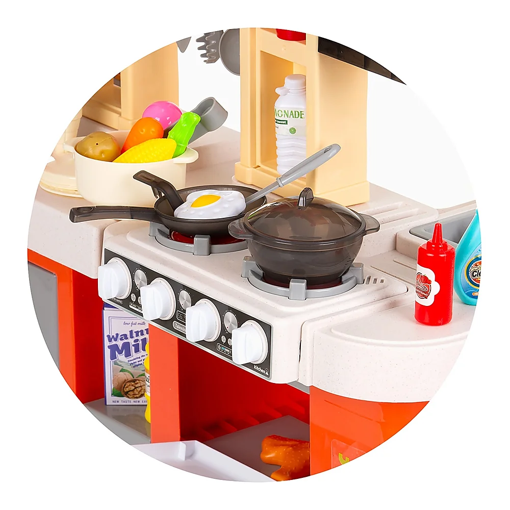 Set jucarie Chipolino Kitchen 84 cm cu sistem de curgere apa, lumini, sunete si 79 accesorii [11]