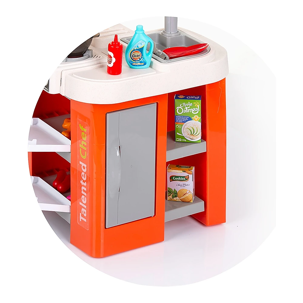 Set jucarie Chipolino Kitchen 84 cm cu sistem de curgere apa, lumini, sunete si 79 accesorii [10]