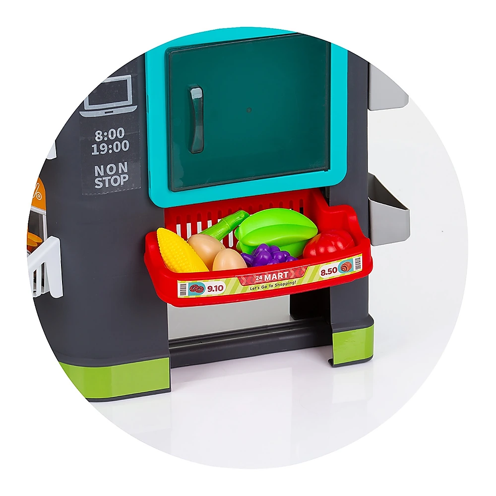 Set jucarie Supermarket 87 cm cu lumini, sunete si 81 accesorii, Chipolino [13]