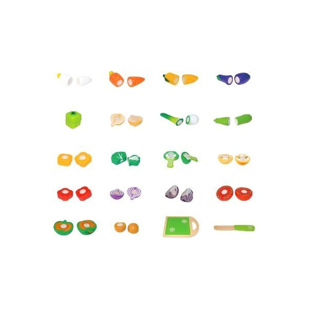 Set legume din lemn, 20 de bucati - Ecotoys [3]