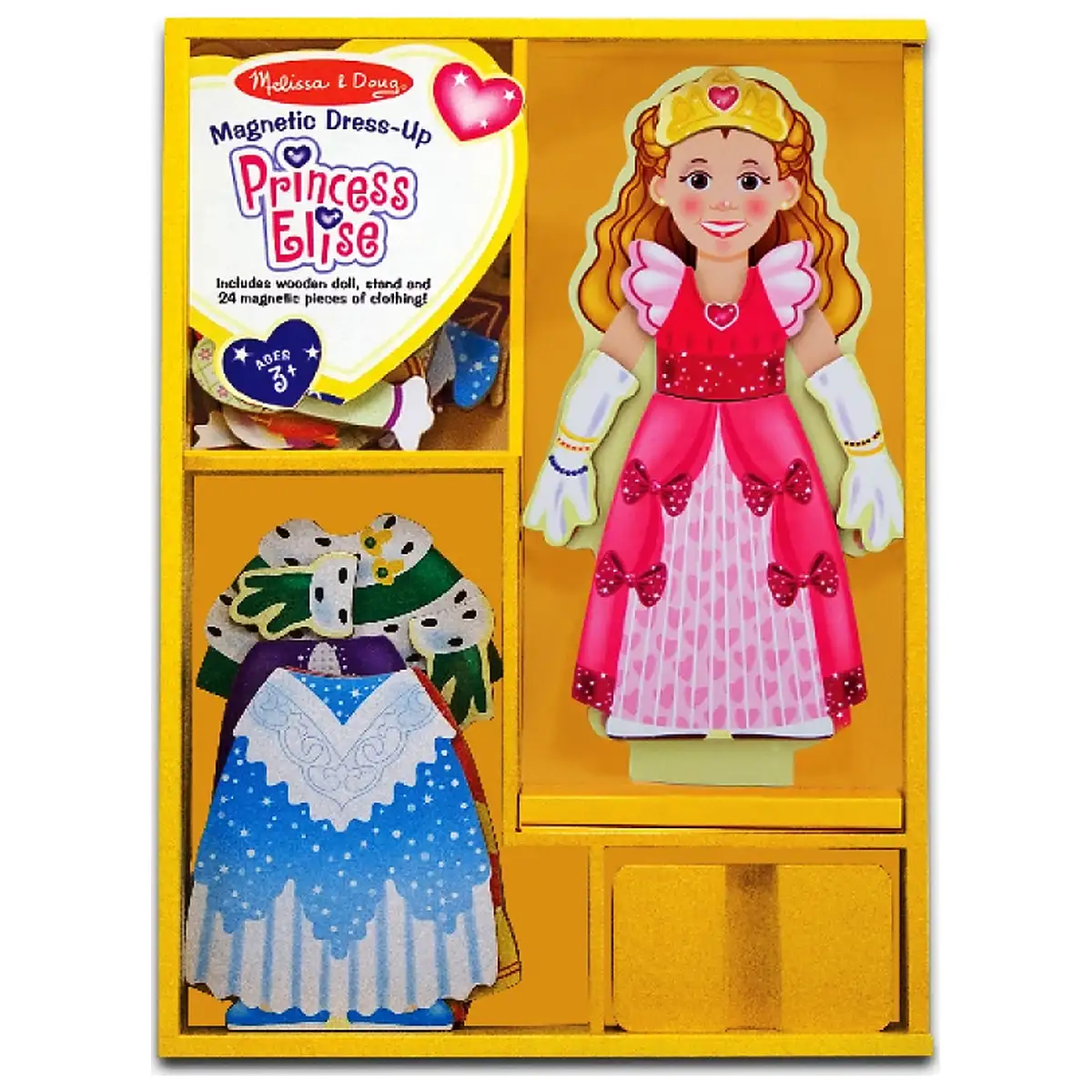 Set magnetic Sa imbracam printesa Elisa Melissa and Doug 3 ani [2]