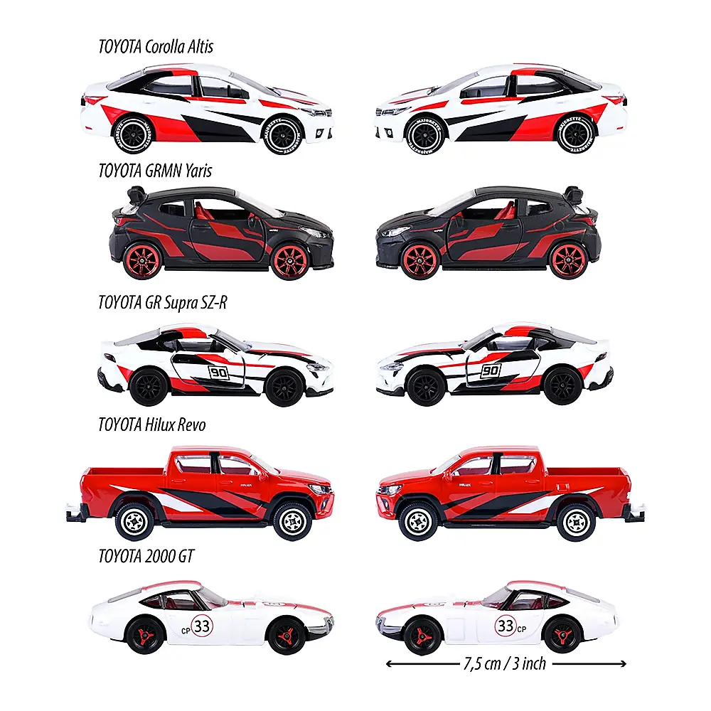 Set Majorette Toyota Racing cu 5 masinute [3]