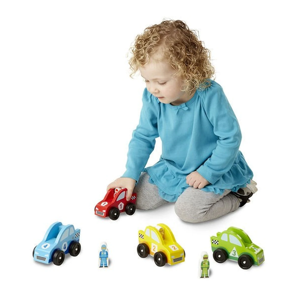 Set masinute de curse din lemn Melissa and Doug [3]