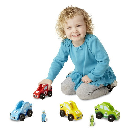 Set masinute de curse din lemn Melissa and Doug [4]