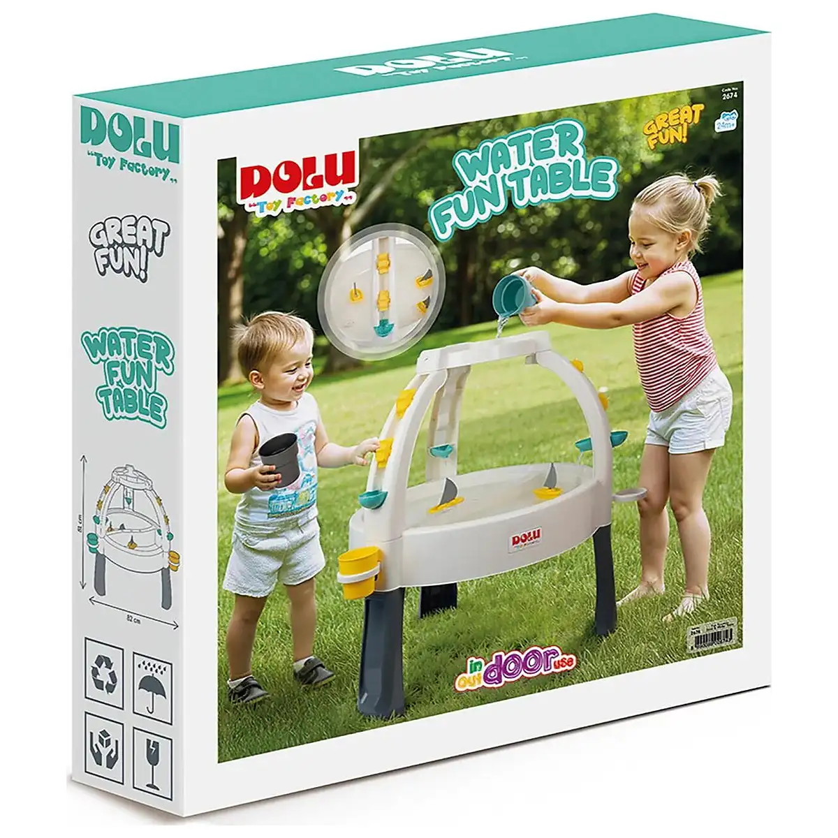 Set masuta activitati pentru apa si nisip - Pastel DOLU 2 ani+ [3]