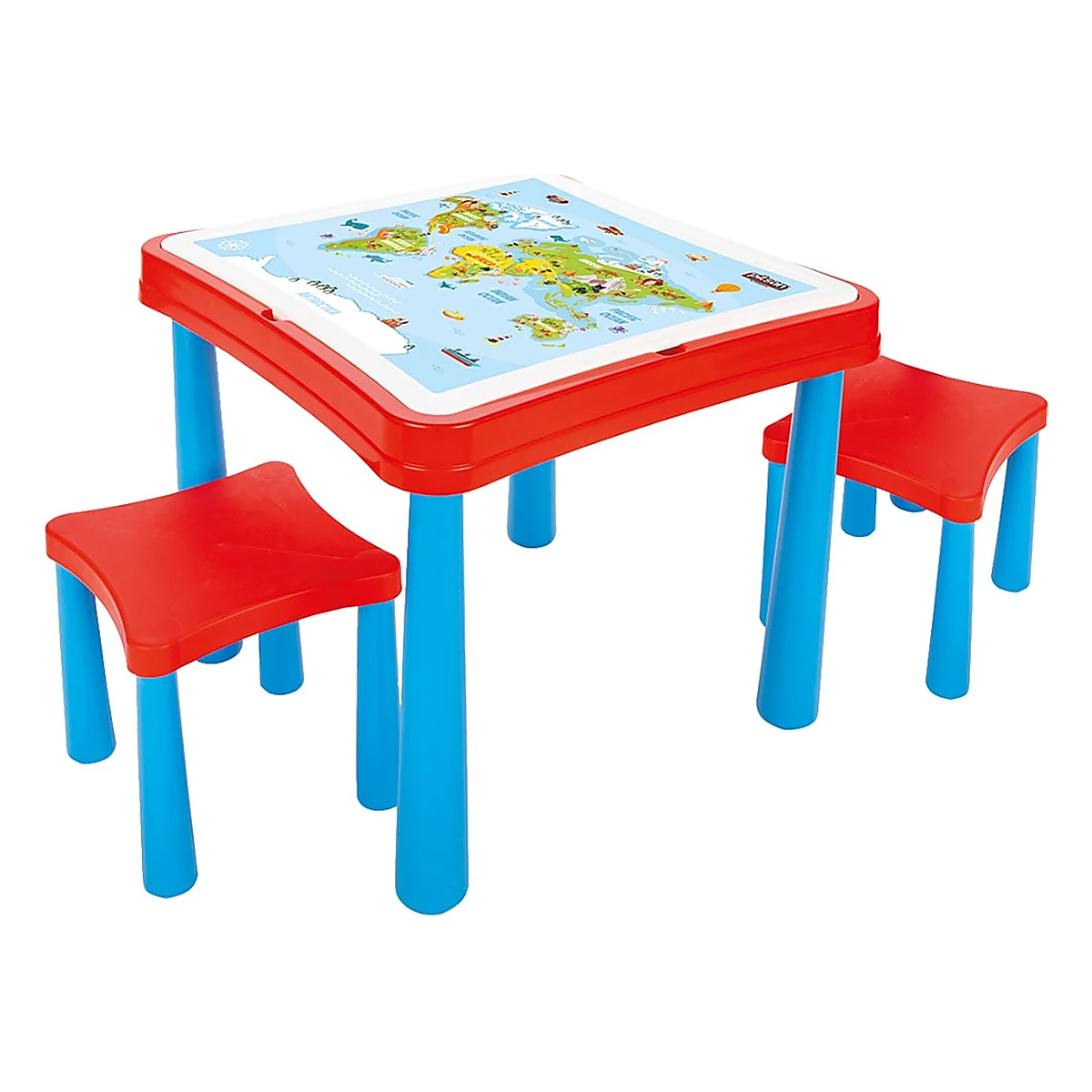 Set masuta cu scaune si cuburi Pilsan Master Study Table cu 121 piese 3 ani + [2]