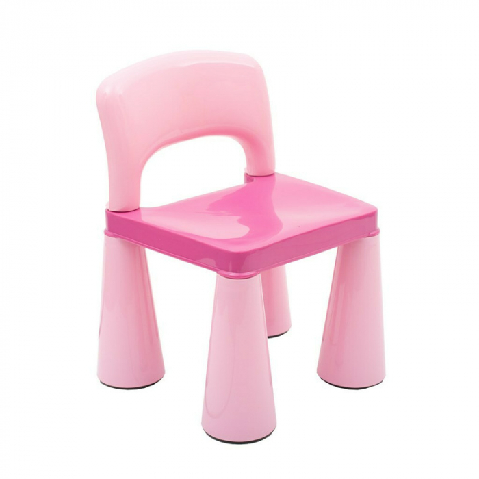 Set masuta si doua scaune, New Baby, Pentru copii, Pink, Parte reversibila pentru Lego Duplo [5]