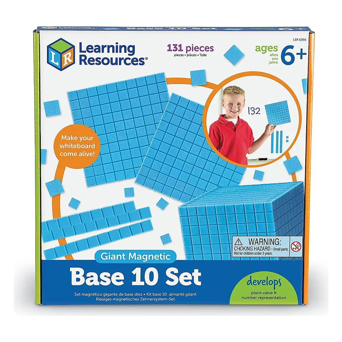 Set matematic magnetic - Modele in baza 10 Learning Resources 10 ani [5]