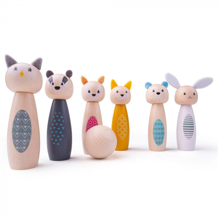 Set popice lemn BIGJIGS Toys – Animalute vesele 2 ani+ [2]