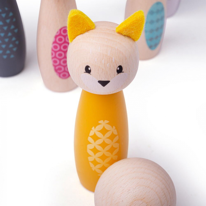 Set popice lemn BIGJIGS Toys – Animalute vesele 2 ani+ [3]