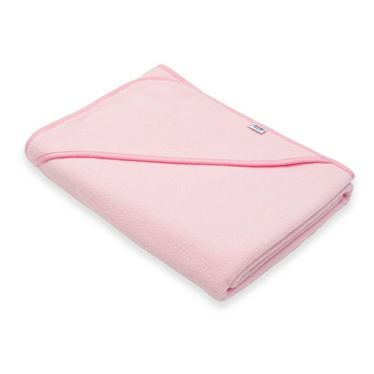 Set prosop cu gluga si manusa baie, New Baby, 100 x 100 cm, Basic, Pink [5]