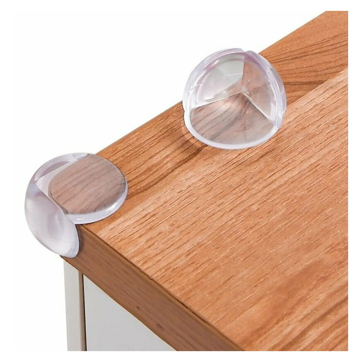 Set protectii pentru colturi ascutite, Usor de instalat, 3.6 x 3.6 x 2.7 cm, 4 bucati, Transparent [4]