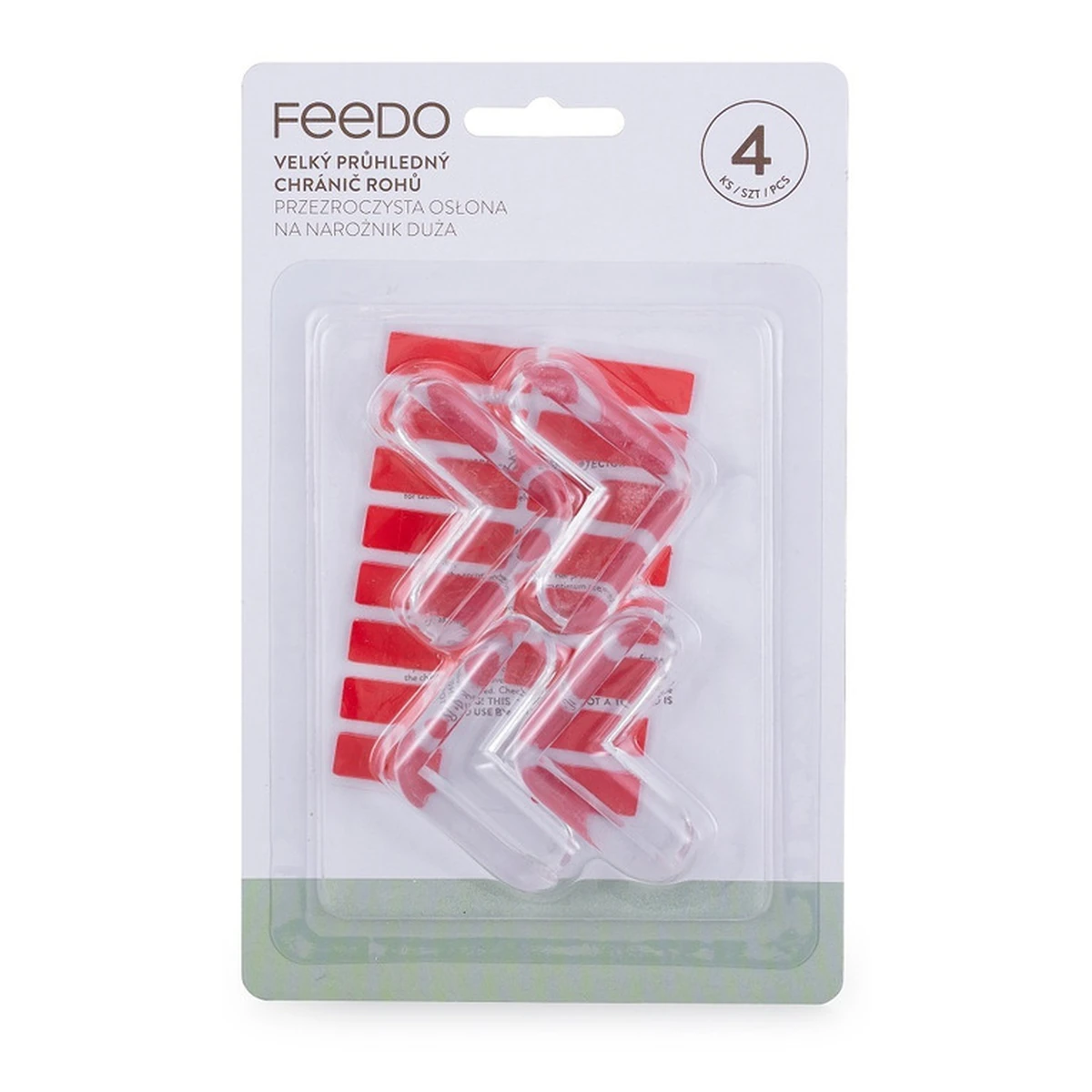 Set protectii pentru colturi ascutite, Usor de instalat, 4 x 4 x 1.5 cm, 4 bucati, Transparent [3]