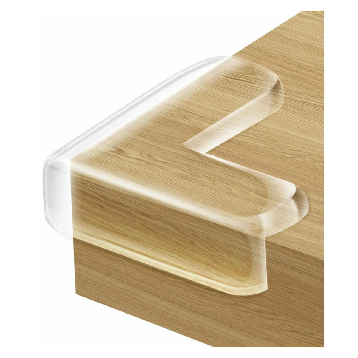 Set protectii pentru colturi ascutite, Usor de instalat, 4 x 4 x 1.5 cm, 4 bucati, Transparent [2]